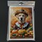 Edge Collections - 5" x 7" - Multicolor - Labrador Retriever Thanksgiving Autumn Greeting Cards - 8 Pieces